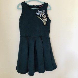Design Lab Lord & Taylor Skater Dress Deep Green 7